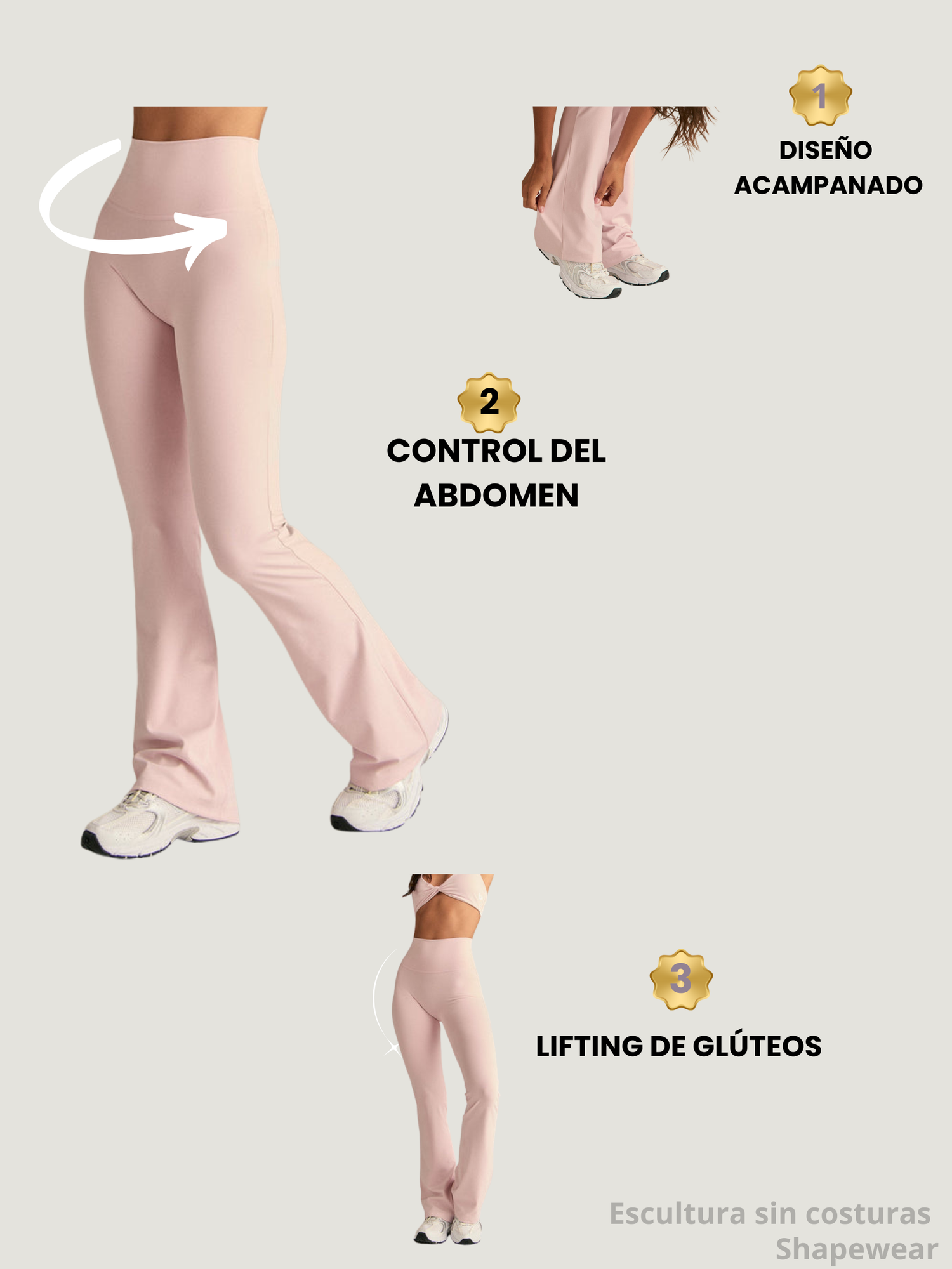 Leggings acampanados